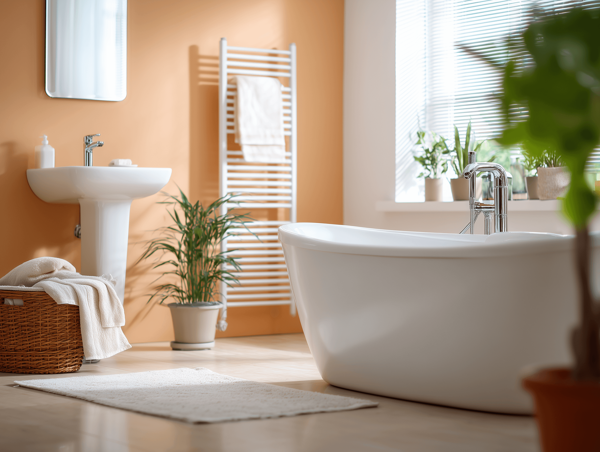 Clean modern bathroom interior Clean modern bathroom interior